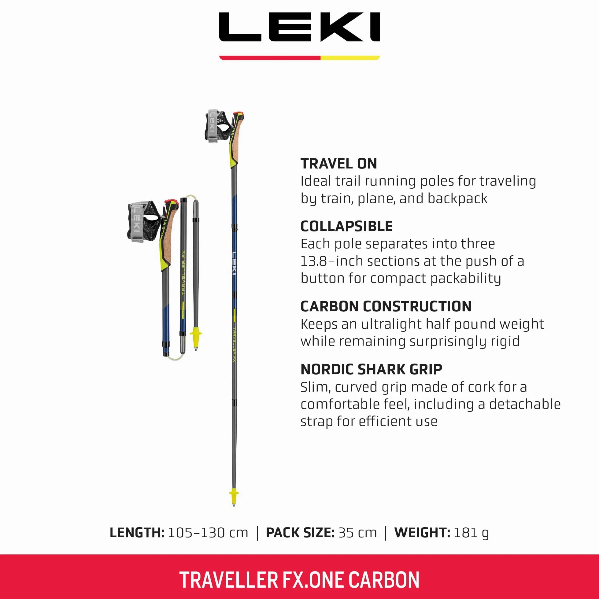 LEKI Traveller FX.One Carbon palos