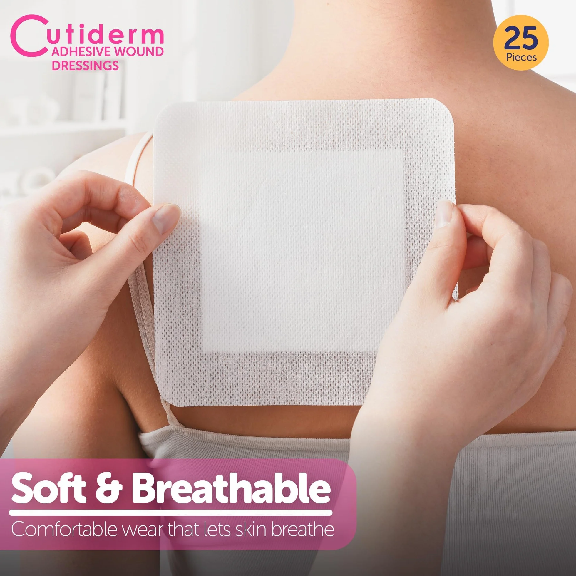 Cutiderm Apósito adhesivo estéril 15cm x 15cm caja 25