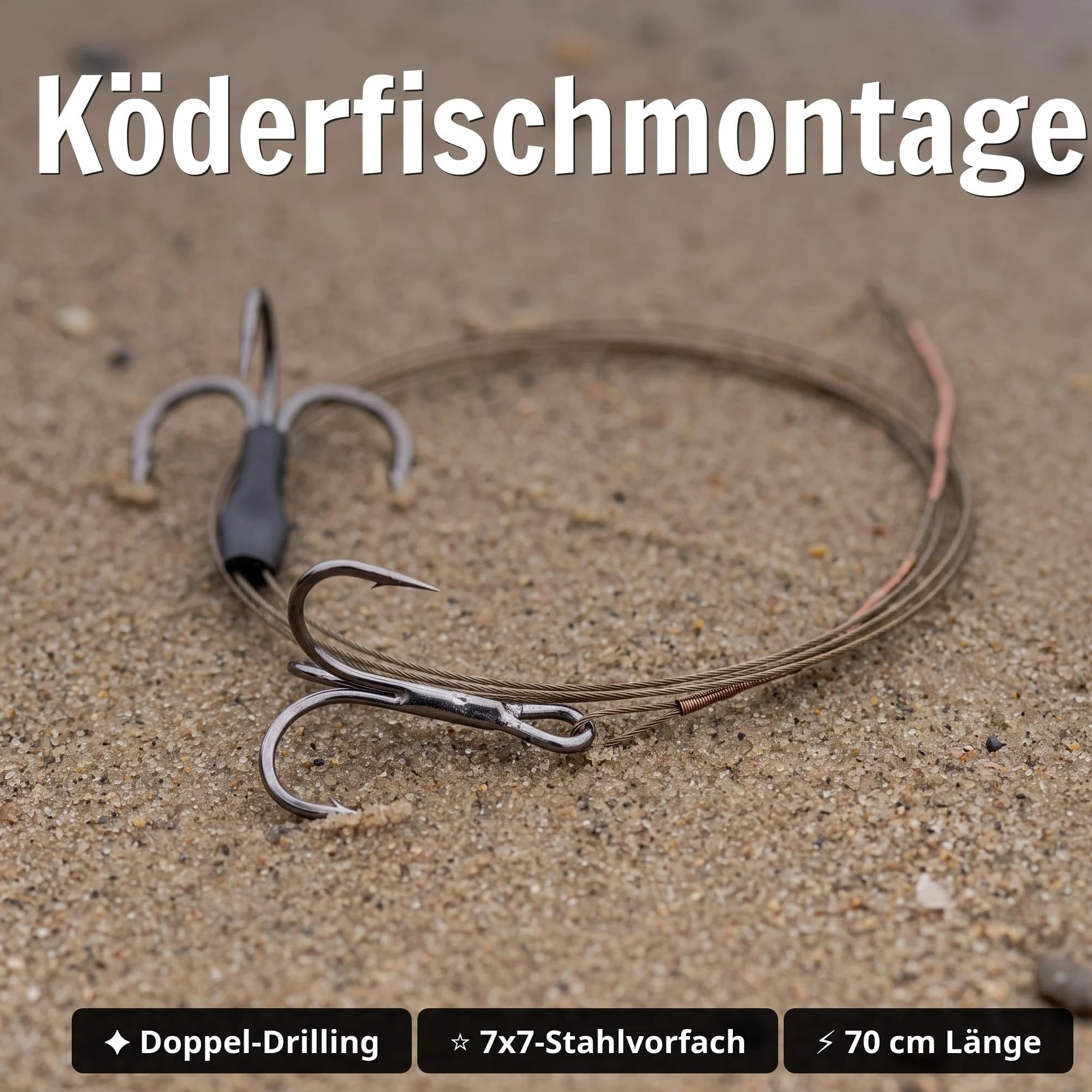 Zite Juego de flotadores de pesca para lucio, 20 – 30 g, montaje de doble perforación terminado en la cabeza de acero, tope de plomo de perlas, sistema completo de cebo para lucios