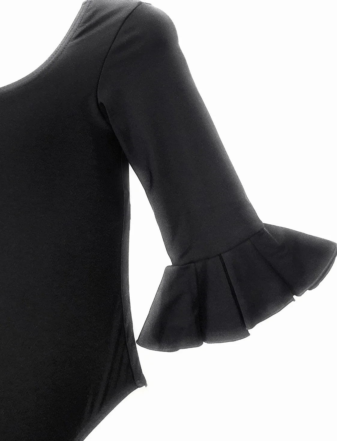 Body negro para flamenco y baile adulto
