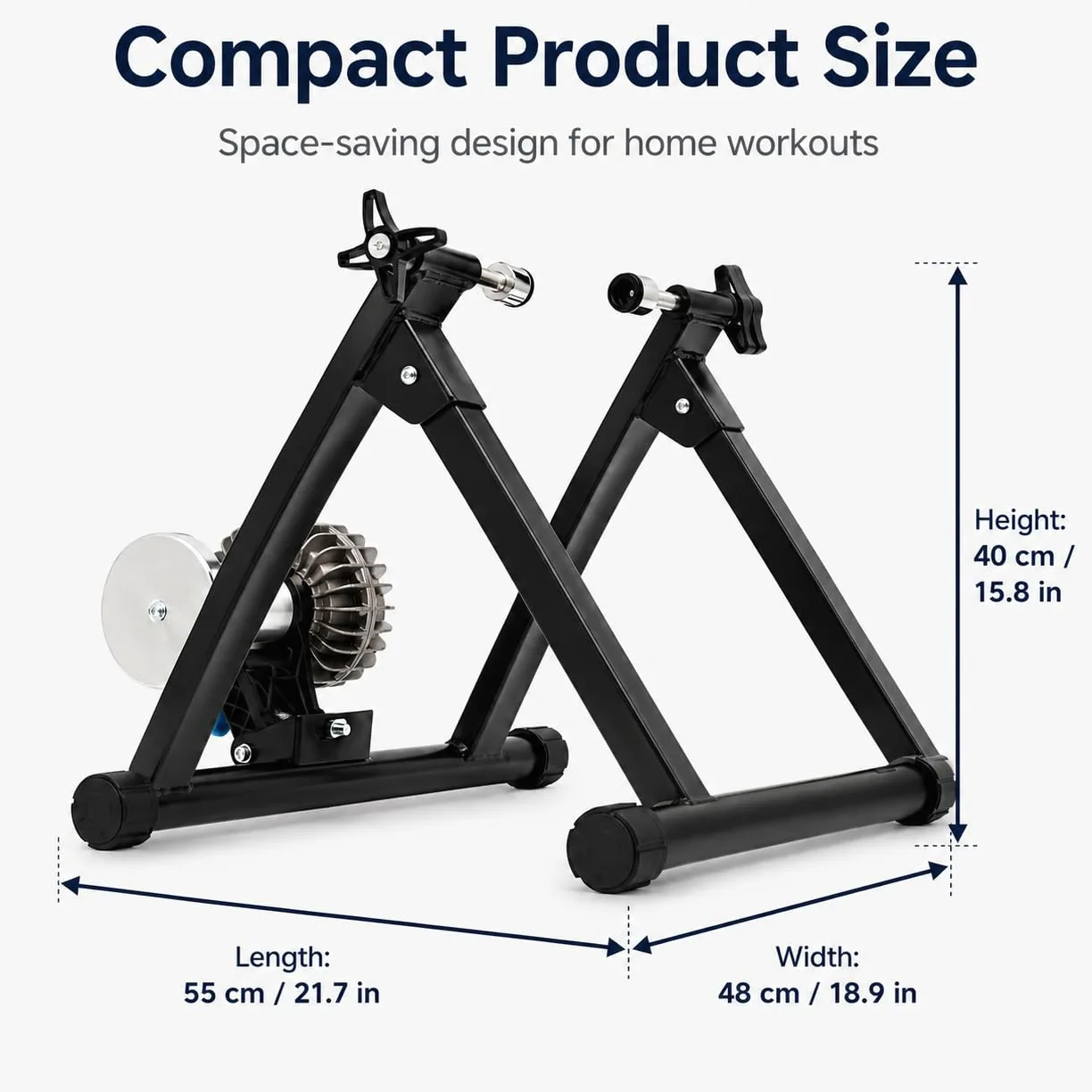 Home Trainer Bicicleta Entrenador de Bicicleta Home Trainer Diseño Ajustable Fluid Bike Trainer Banco de Entrenamiento de Bicicleta Fluido,Adecuado para Bicicletas de 26-29 Pulgadas, Bicicletas de