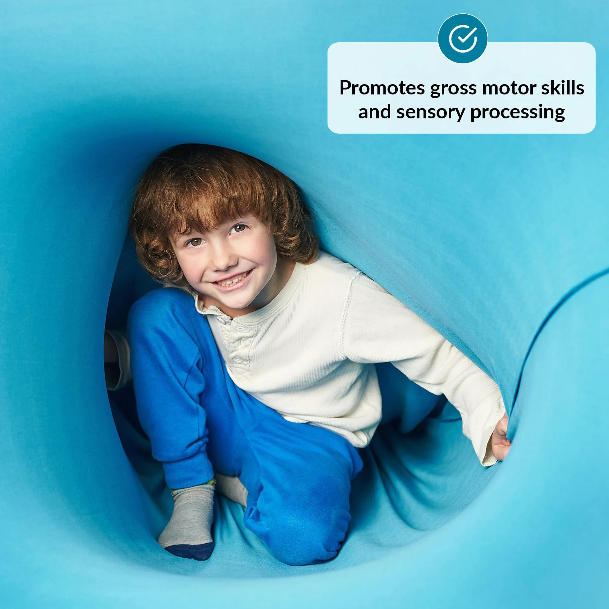 ODOXIA Túnel sensorial para niños | Juego de compresión sensorial para su Hijo | Túnel de Tela | Tubo de Spandex | Túnel Conceptual Infantil para Diferentes Edades
