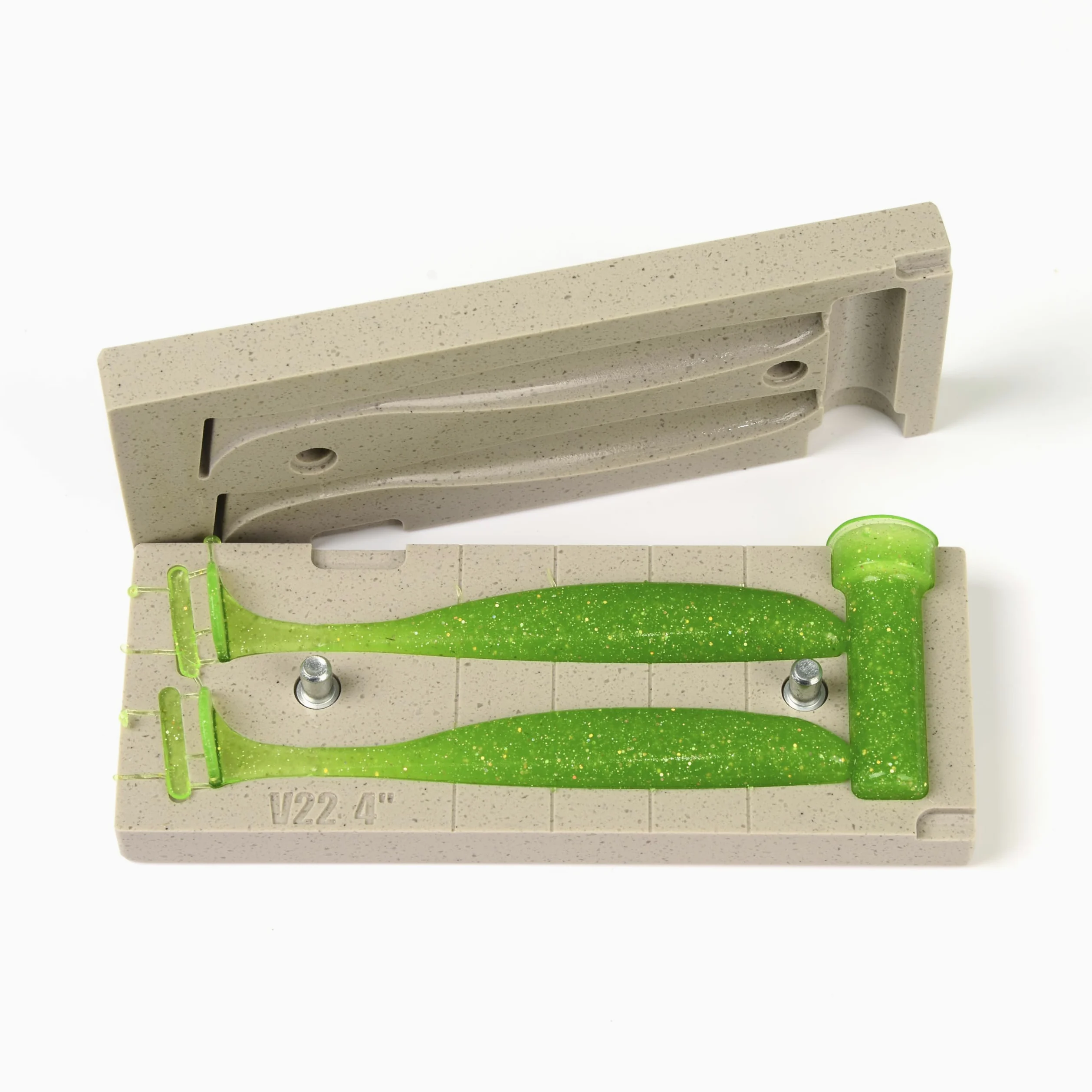 FatFish Cebo de Aluminio Molde bebé D Bomba Suave señuelo de plástico Making Inyección Moho do-it señuelos de Pesca, 3,65 "