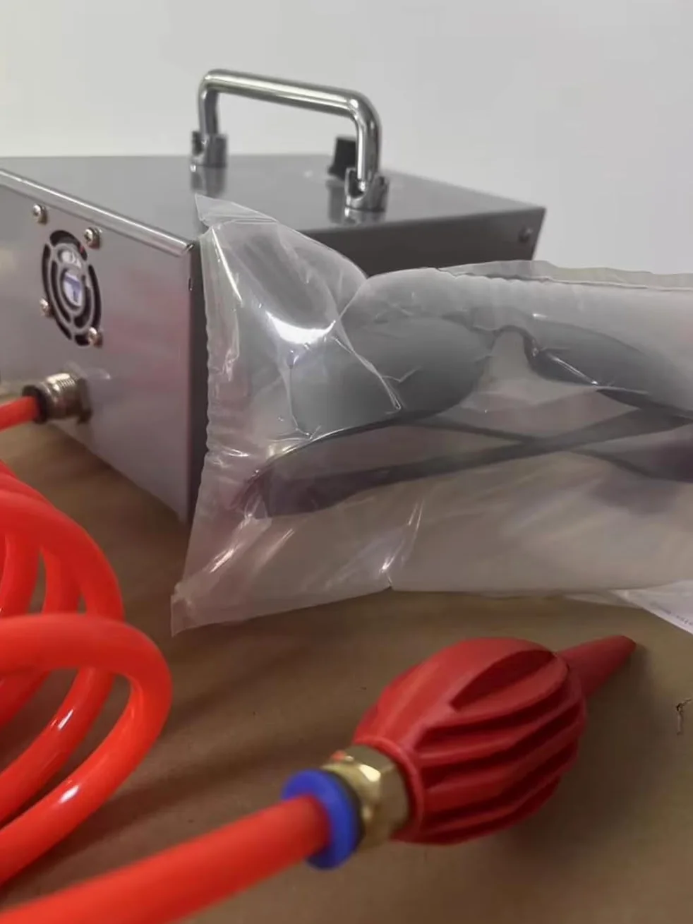 Bomba de Inflado Eléctrica para Bolsas de Aire, 60 W, Flujo de Aire Ajustable, Función de Parada Automática