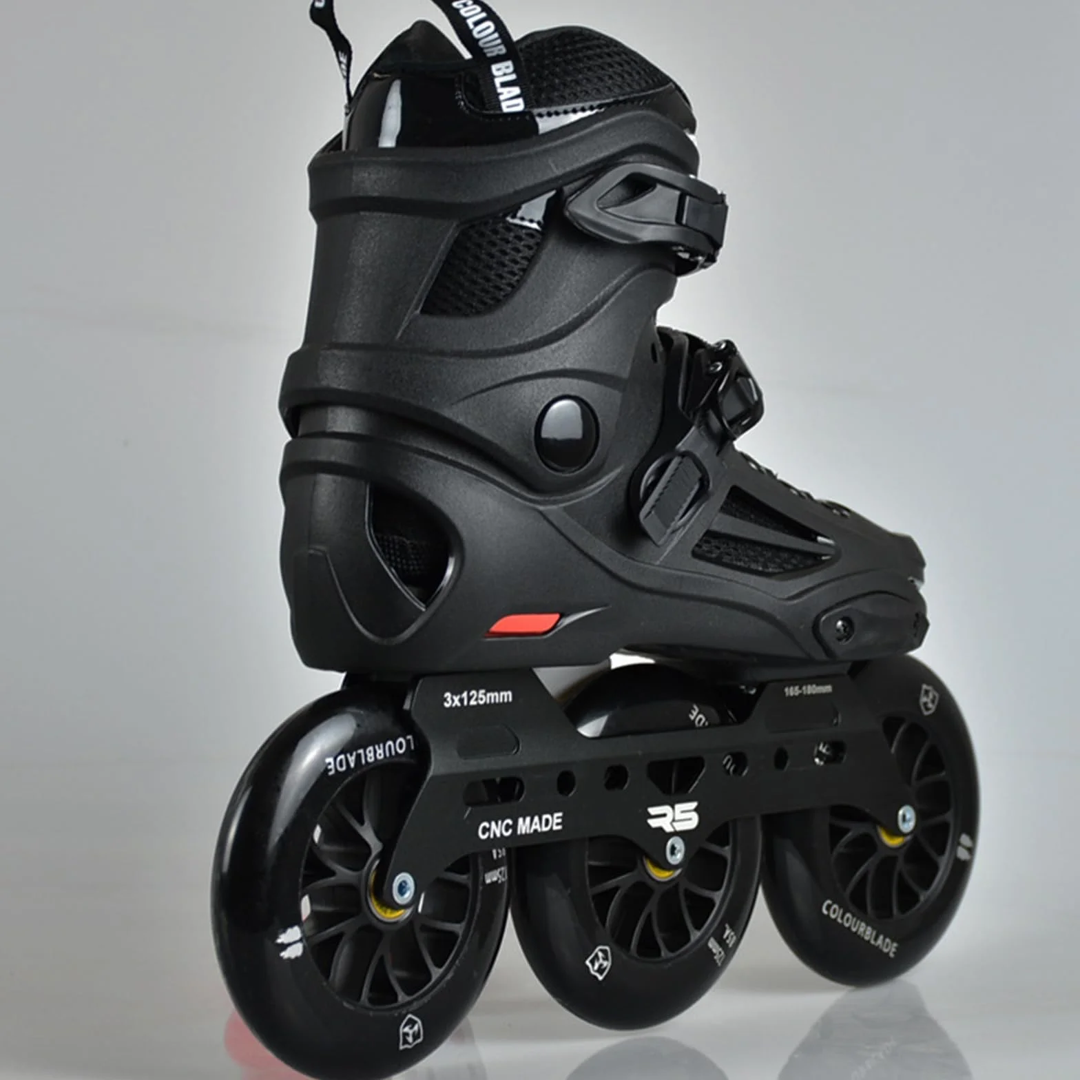 Patines en línea profesionales unisex para adultos, patines de alta velocidad para exteriores con ruedas de 125 mm, ideales para uso en parque, calle, carretera y slalom