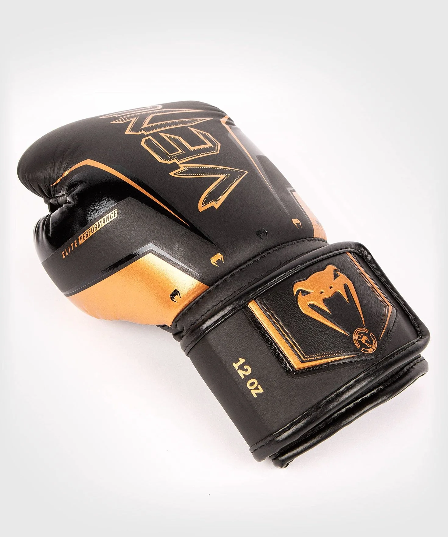 Venum Guantes de Boxeo Elite EVO Negro Bronce 14-Ounce