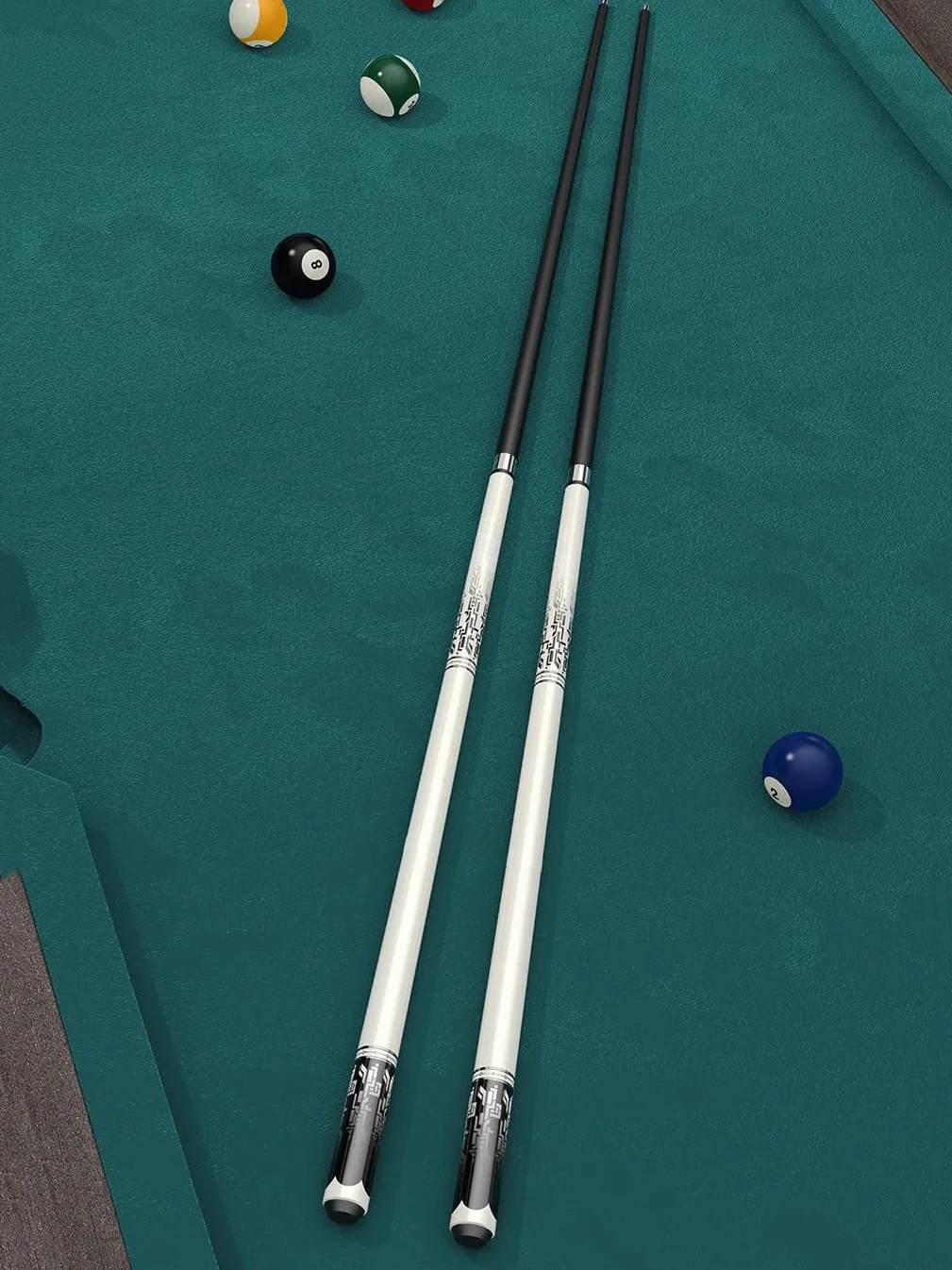 Taco de Billar Fibra de Carbono 10mm 11.5mm 13mm Punta Snooker Pool Cue con Bolsa