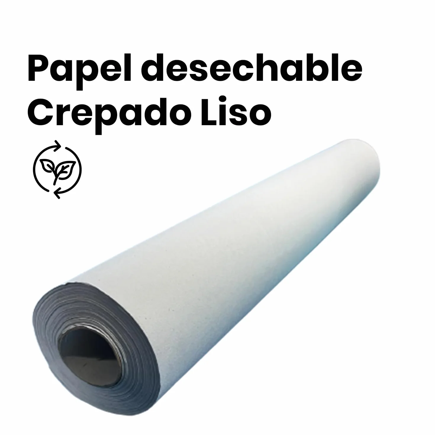 Rollo papel camilla Crepado Liso Blanco Pack 8 rollos 45gr/m²