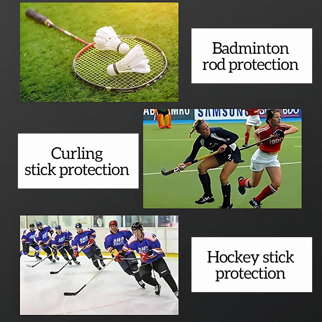 1 Rollo Cintas Transparentes para Hockey Cinta Multiusos, 20m Rollo de Espinilleras, Rollo de Cinta para Equipo Deportivo Regalos Deportivos para Hockey