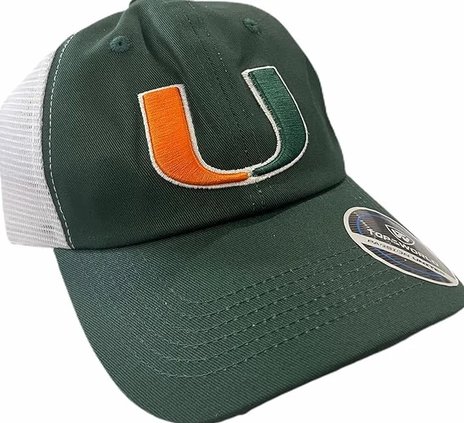 Pro Sport Brand Sombreros universitarios ajustables Miami
