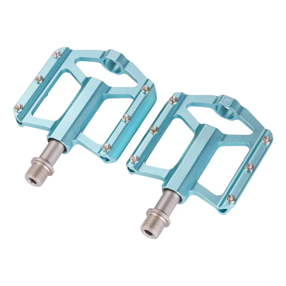 Pedales de bicicleta de montaña de 3 rodamientos, pedales de ciclismo antideslizantes, pedales para la mayoría de bicicletas, pedales plegables compactos para almacenamiento