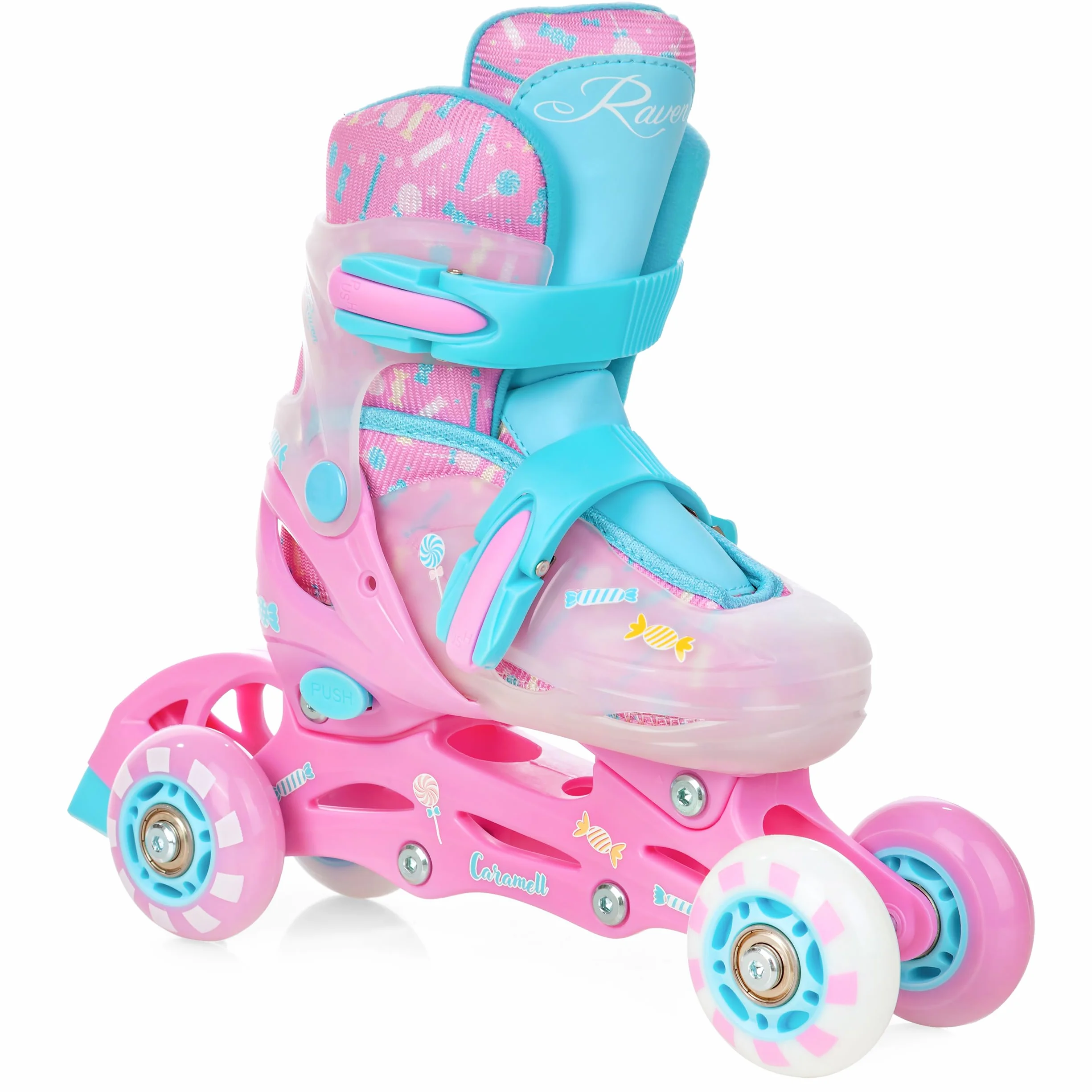 Raven - Patines para niñas y niños, Adultos - 3 en 1 con Ruedas en línea, para Aprender - Ajustables