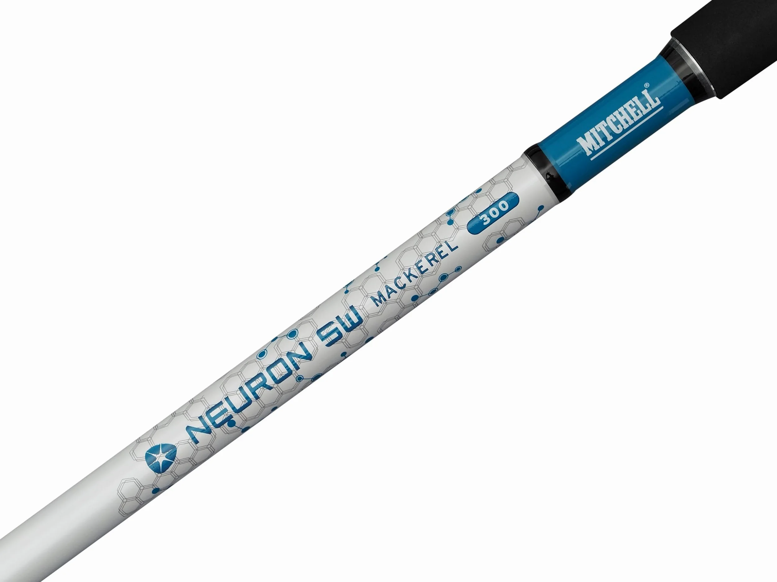 Mitchell Neuron SW II Combo de caña y Carrete Mackerel | Set de Pesca de caballa en Agua Salada | Carrete con 1+1 roientos | Cuerpo de Grafito | Preenrollado |5000 | 2,70 m | 120-200 g