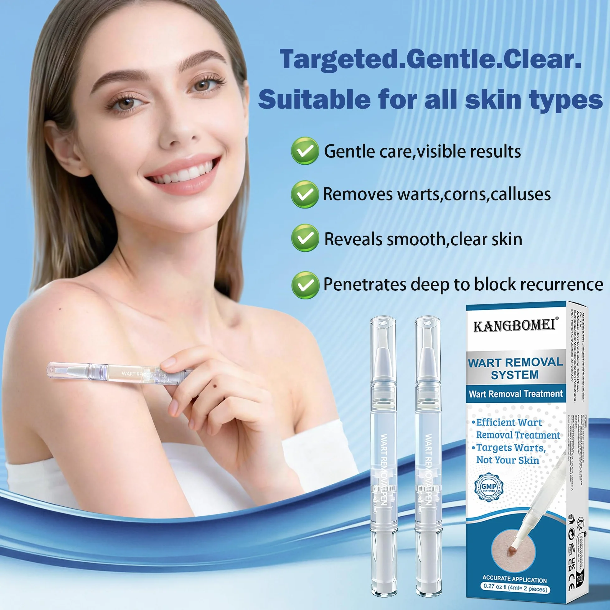 Kit removedor de verrugas 2 Piezas, apto para todo tipo de piel