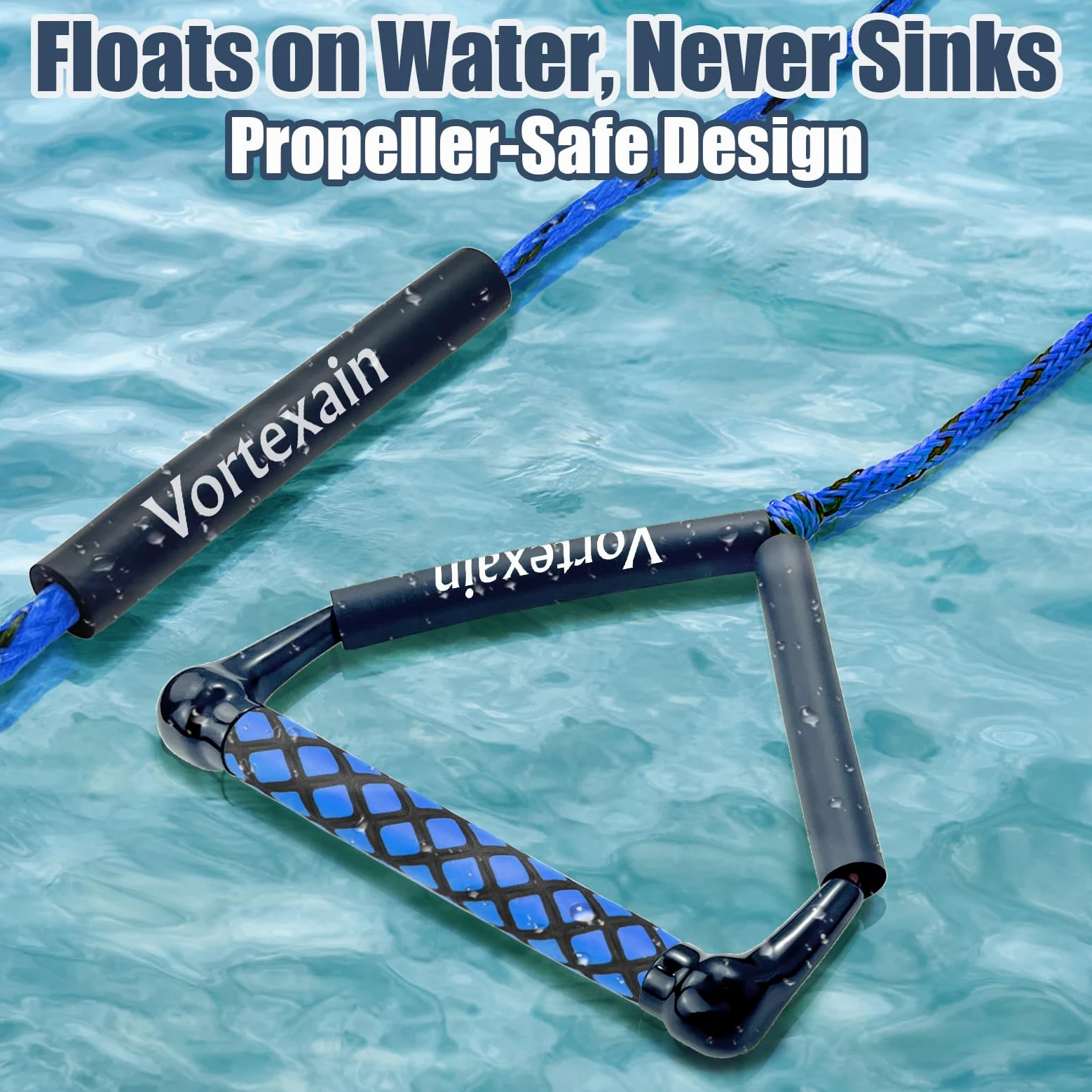 Cuerda de wakeboard de 75 pies con asa para wakeboard, esquí acuático y wakesurf