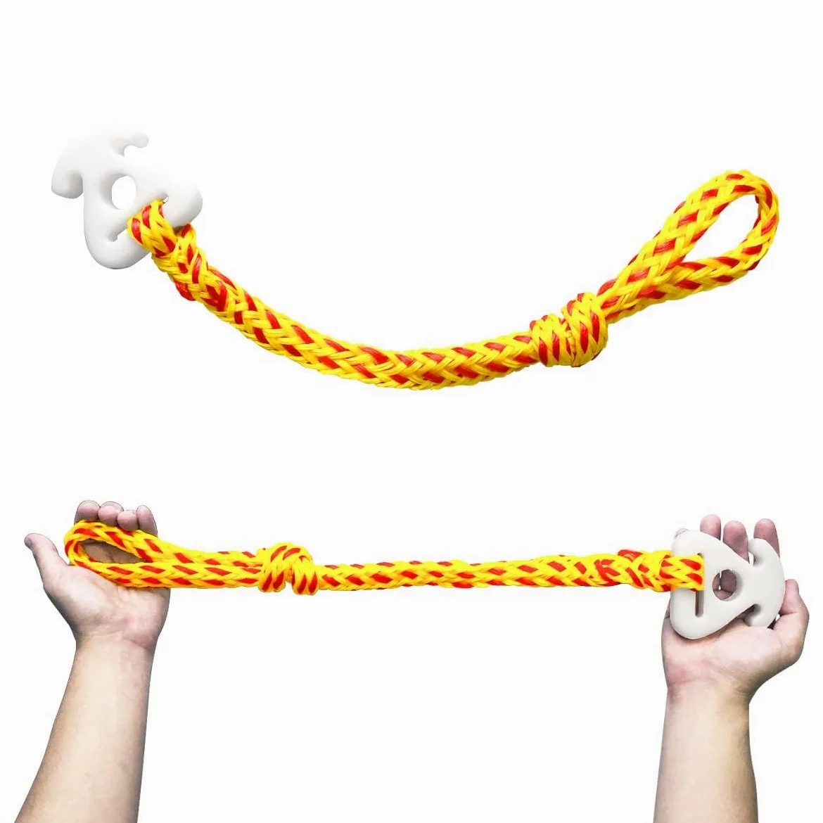 2 paquetes de conectores rápidos para tubo de barco y cuerda de remolque, conector de tubos remolcables de agua compatible con barcos, tuberías, wakeboard, esquí, deportes acuáticos, longitud