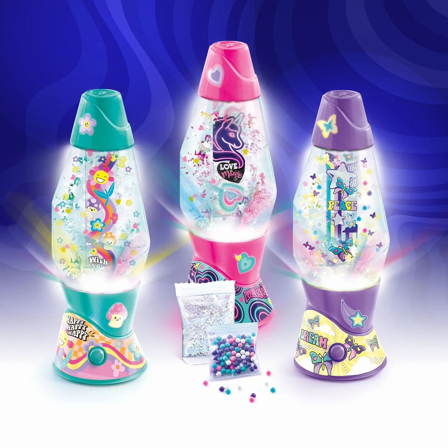 Canal Toys Style 4Ever Mini Lámpara de Lava con Decoraciones Brillantes