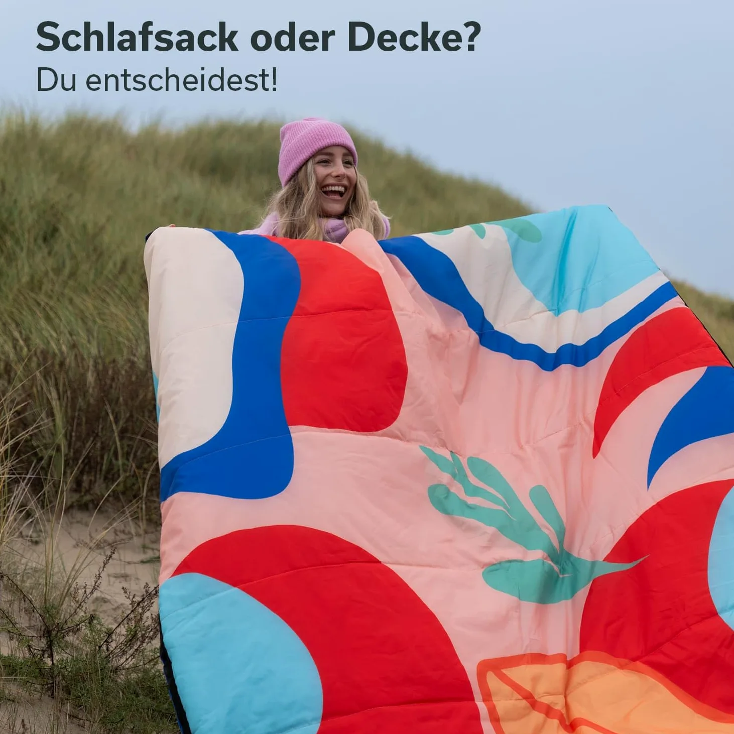 Skandika Saco de Dormir Sovro 190 | para Adultos, 3 Estaciones, se Puede Utilizar como Saco de Dormir Doble, Saco de Dormir de Camping con Almohada