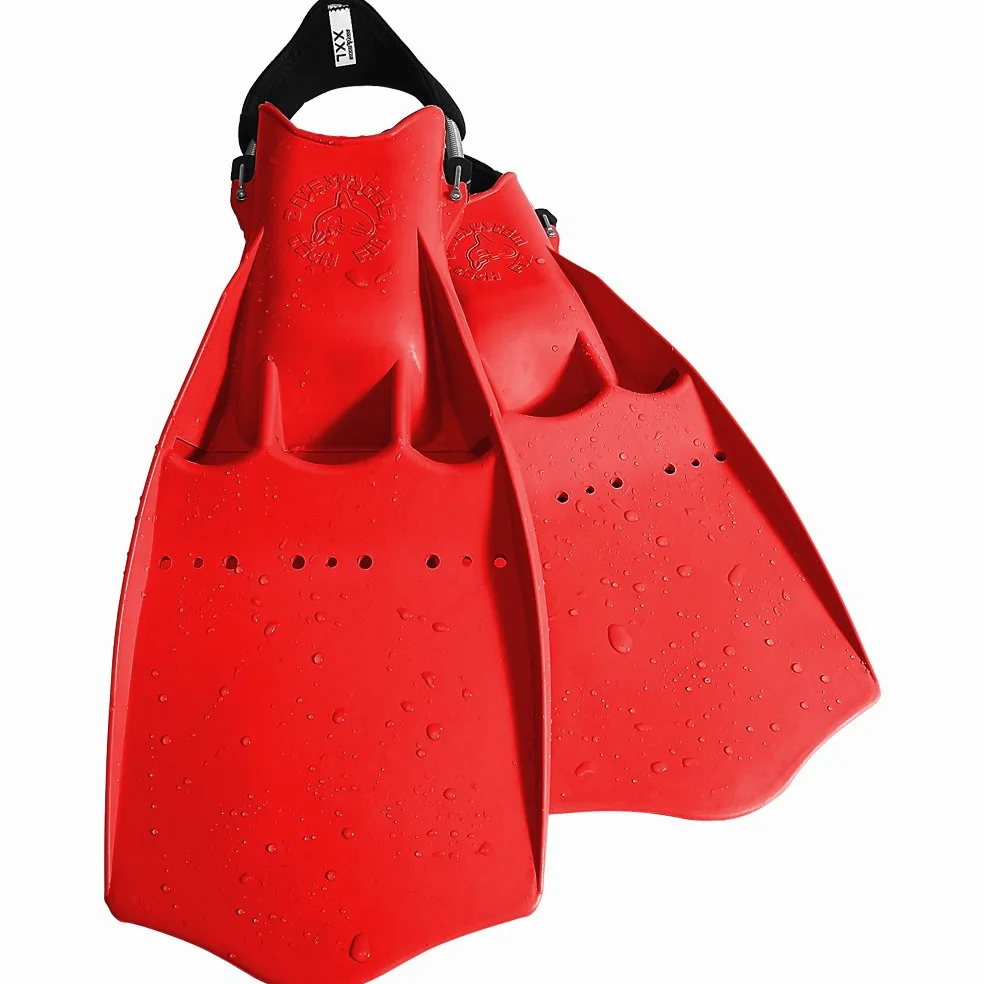 Tech Fin Aletas natación de Goma, Rojo, LXL (EU 43 – 44)
