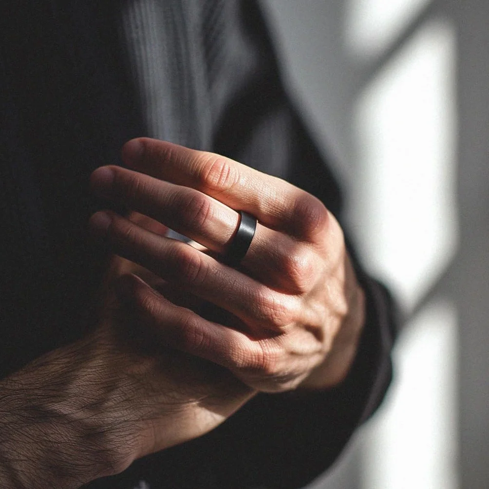 HAALE II Anillo Inteligente Android & iOS Bluetooth 5.0 - Smart Ring Anillo Inteligente Hombre & Mujer - con App Propia, monitoreo de estrés, sueño, periodo Menstrual, y más