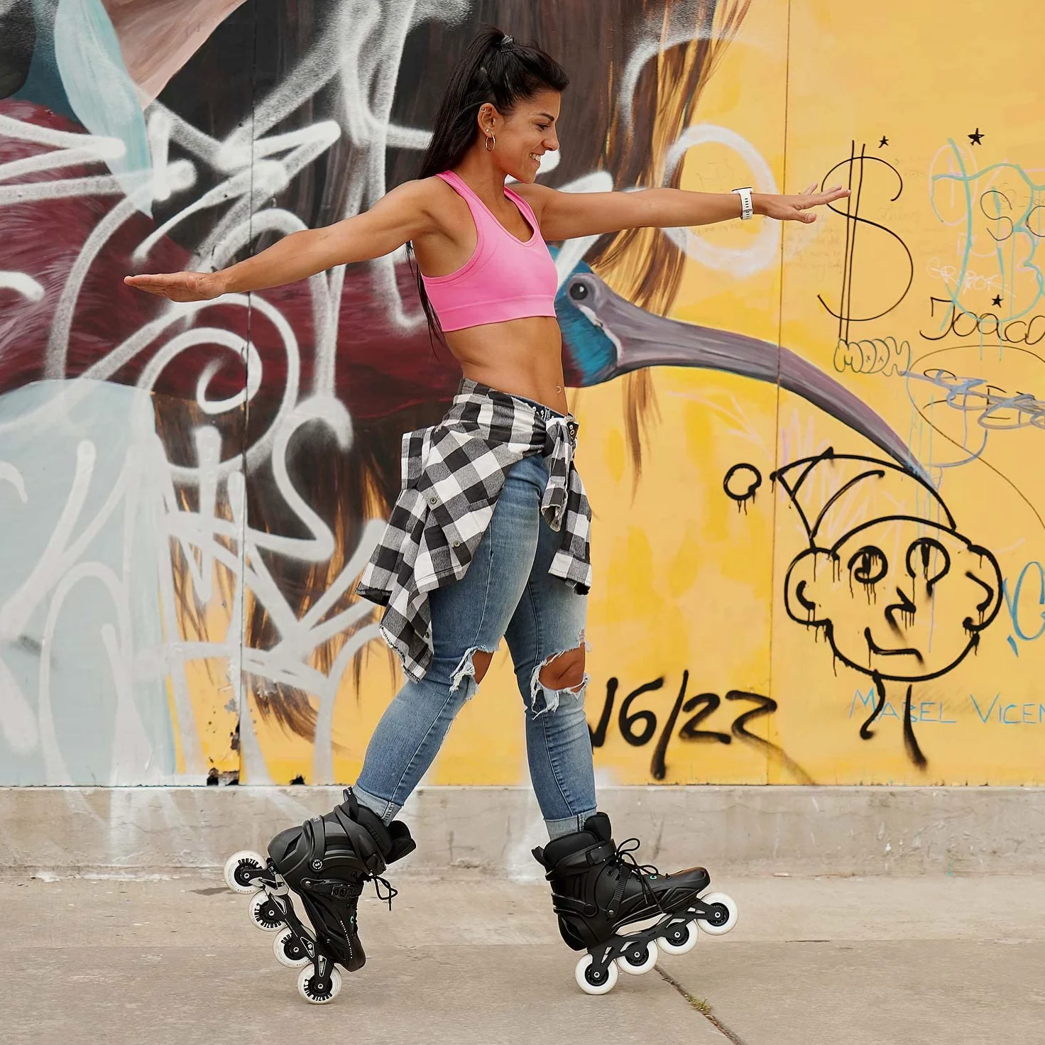 Movino Mint 3 Freeride Patines en Línea para Mujer y Hombres Patines en Línea Freestyle Urban Patines en Línea para Adultos Patines Urbanos Patines en Línea Patines para Mujeres Hombres Ruedas 80 mm