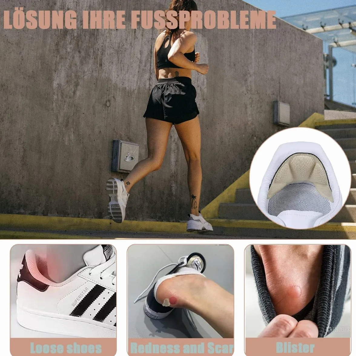 Almohadillas taloneras para zapatos, reducir talla zapato, antirozaduras, protector talón