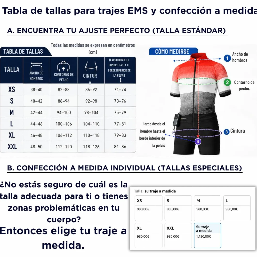 Its-Me Traje EMS 32 electrodos (único en el Mundo) con PowerBox y Tableta: Material del Traje recién desarrollado, Entrenamiento por App para músculo, Body Shaping, Cardio y Modo VIP.