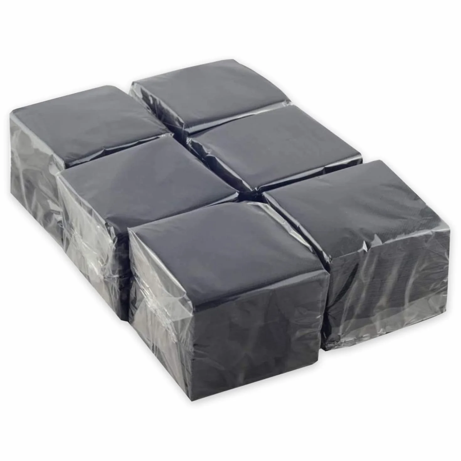 Pack 600 Servilletas de Papel Desechables Negras 10x10 cm - Hostelnovo
