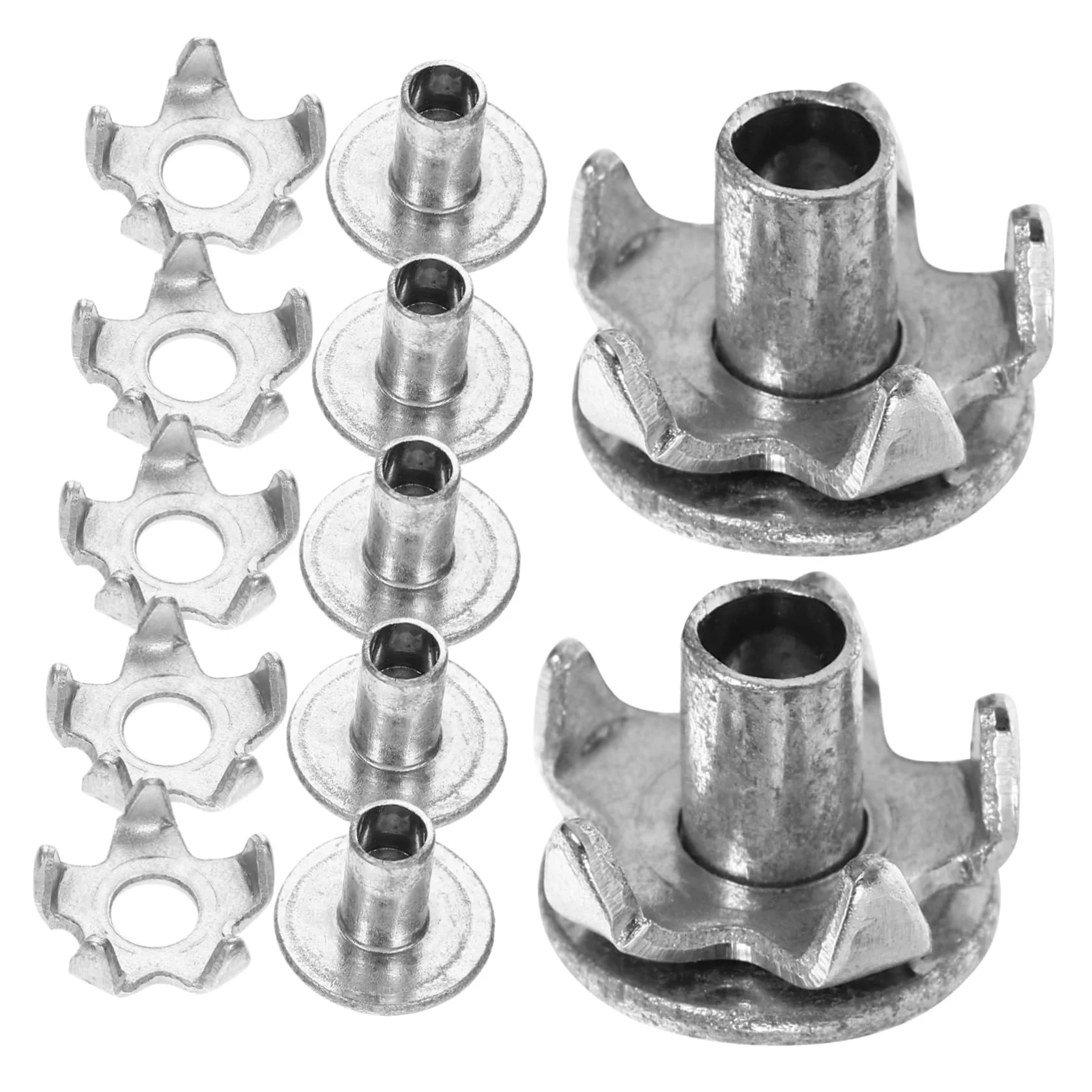 Pinchos Antideslizantes para Zapatos 5 Dientes De Acero, Tacos Metálicos Resistentes, 15 Piezas, Unisex, Ideales para Senderismo y Nieve, Puntas para Crampones, Accesorio Antideslizante