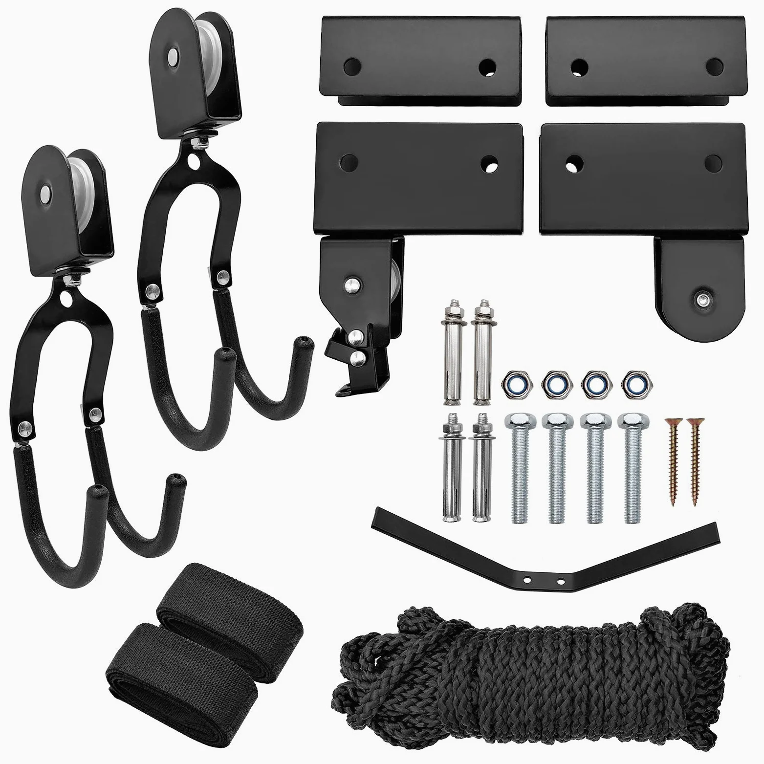 Elevador de Techo para Kayak y Canoa, Elevador de Kayak Conde polea Colgante, Soporte de Techo para Kayak, Soporte de Techo para Tabla de Remo, de polea Resistente,