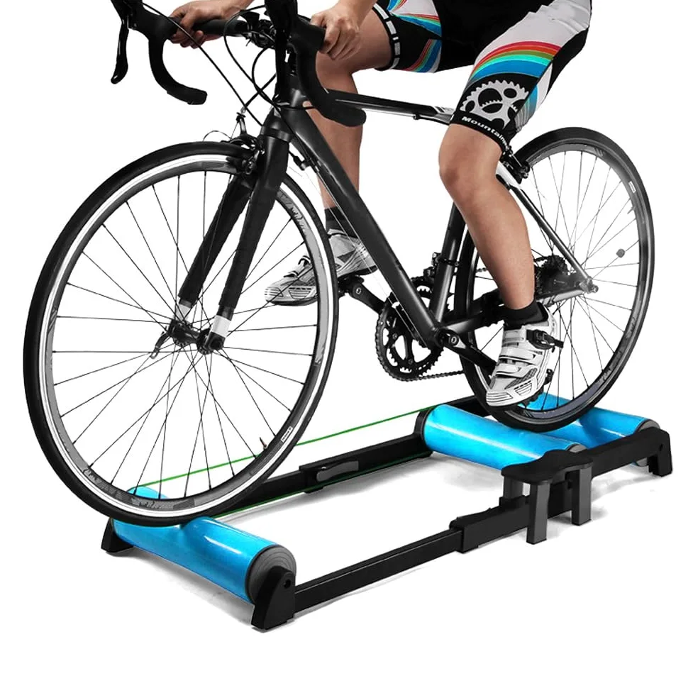 Soporte de Entrenamiento para Bicicletas de Interior Plataforma de Rodillos de Entrenamiento de Bicicleta Ajustable para Bicicletas de montaña y de Carretera 24 29 Pulgadas