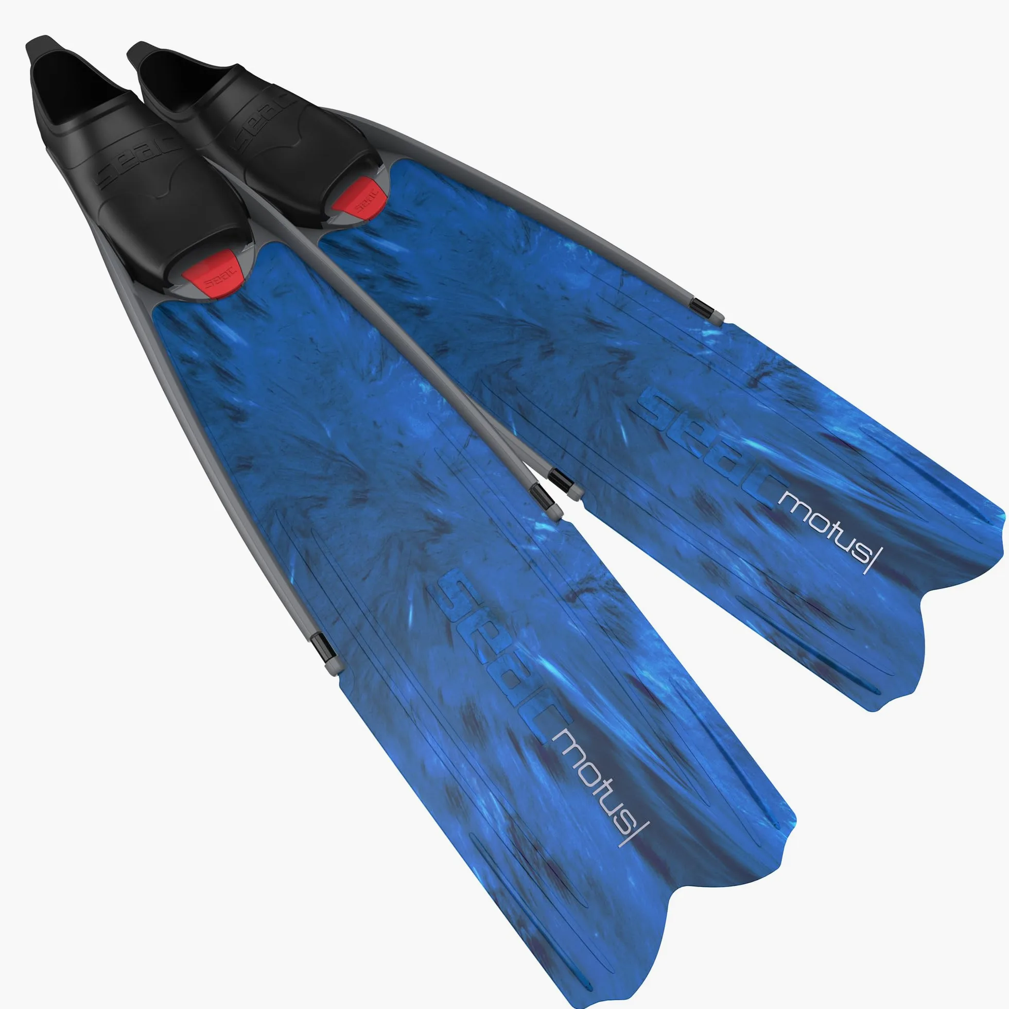 SEAC P-0710025203452a_2 Aleta Freedive, Unisex, Camuflaje Azul, 4.5/5.5