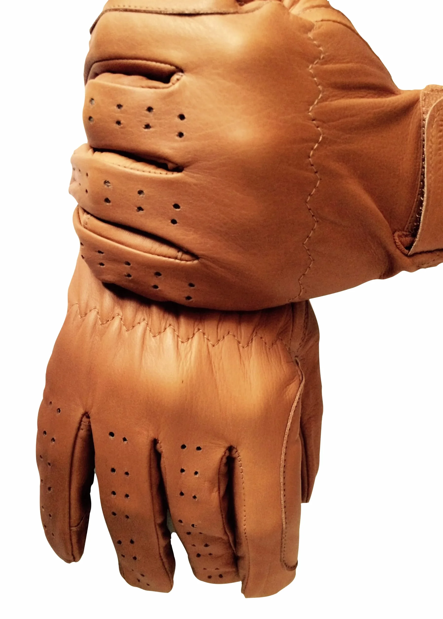Guantes de equitación para hombre, 100 % piel auténtica, color marrón oscuro, bronceado y negro, guantes ecuestres para hombre