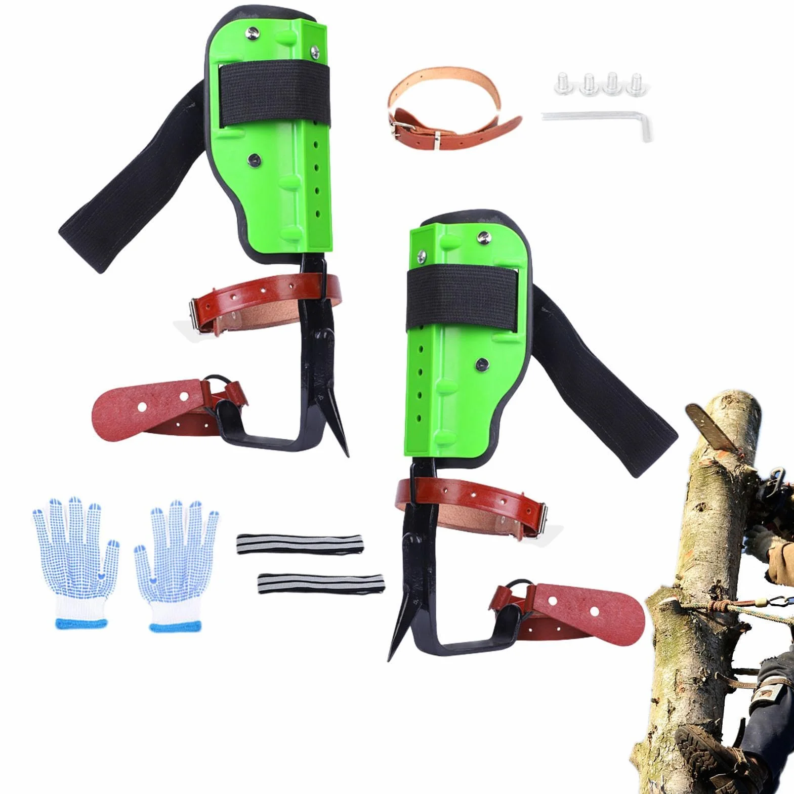 Picos para trepar árboles, Equipo para trepar árboles, Zapatos para trepar árboles, Equipo para trepar árboles, Garfios para trepar árboles Botas para trepar arbolistas, Zapatos para trepar árboles al