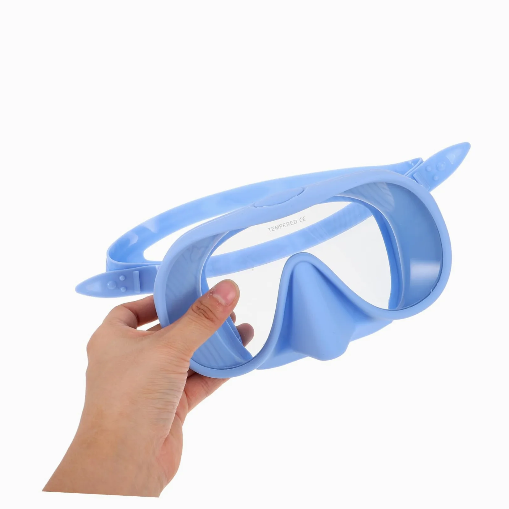 1juego De Buceo Profesional para Adultos Gafas Antivaho De Amplio Ángulo y Tubo De Snorkel con Estuche De Almacenamiento Equipamiento De Esnórquel y Buceo Color Azul