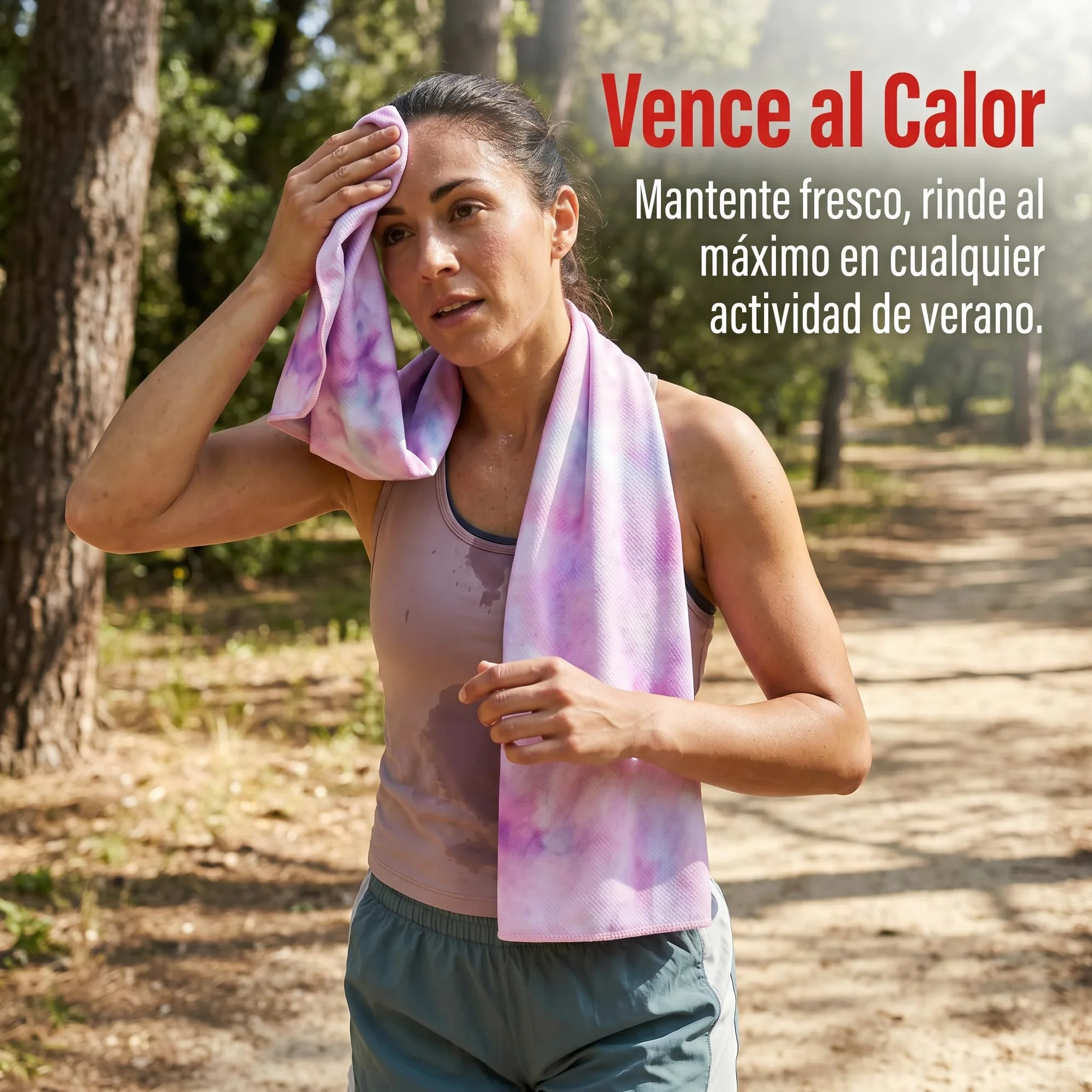 Toalla Enfriamiento Microfibra Gran para y Gimnasio, Secado Rápido y Efecto Frío, Style 2