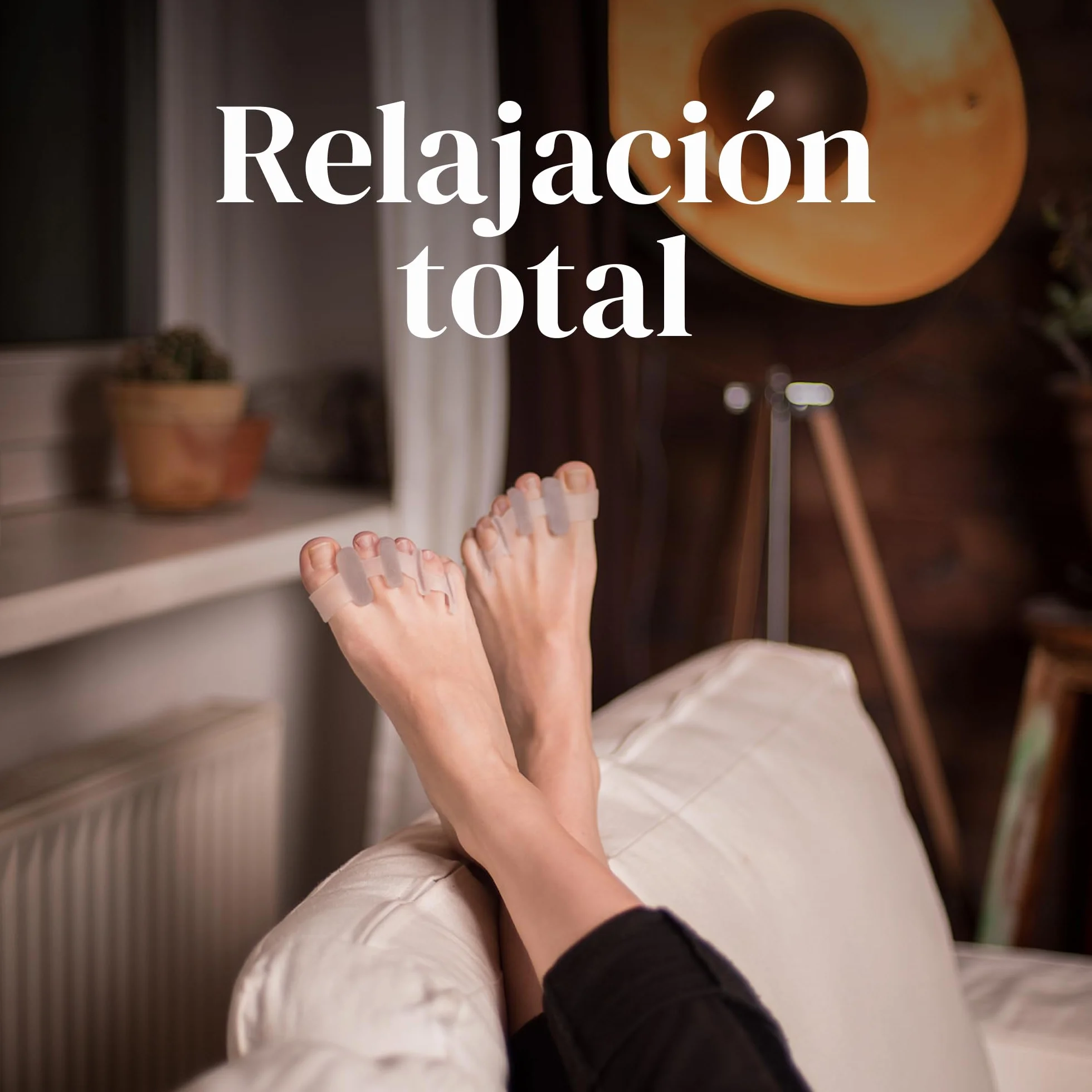 YOGAMEDIC Separadores de Dedos de los Pies Superpuestos, 4 Uds – Silicona 0% BPA