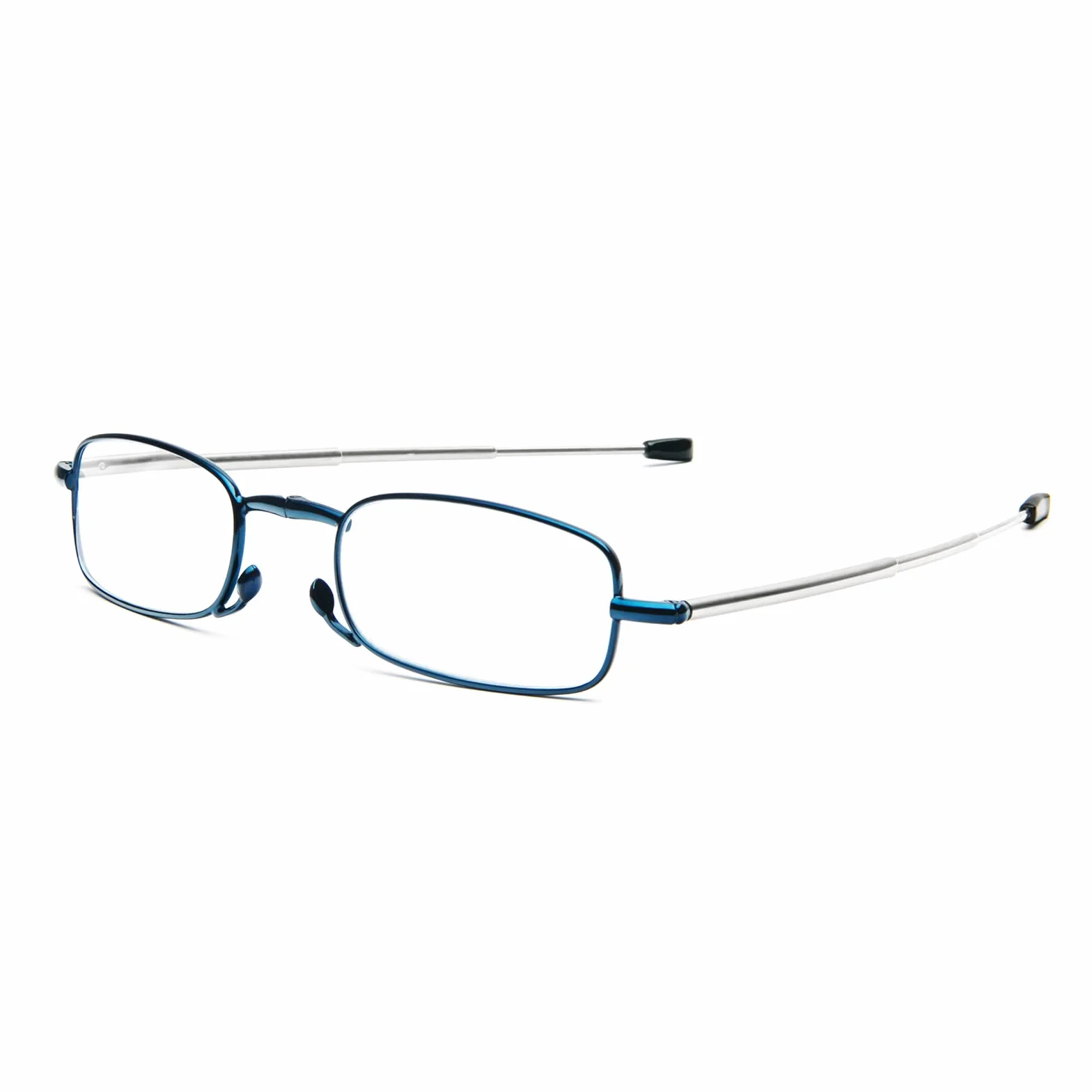 Gafas de Lectura Plegables con Filtro de Luz Azul Varillas Telescópicas Estuche Portátil Azul +2.0