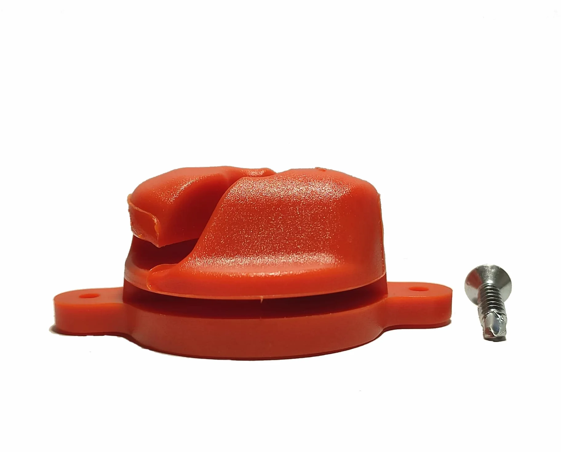 Pack de Ganchos universales antilesión para porterías de fútbol y Balonmano Color Naranja de Nylon inyectado con Tornillo autotaladrante Incluido