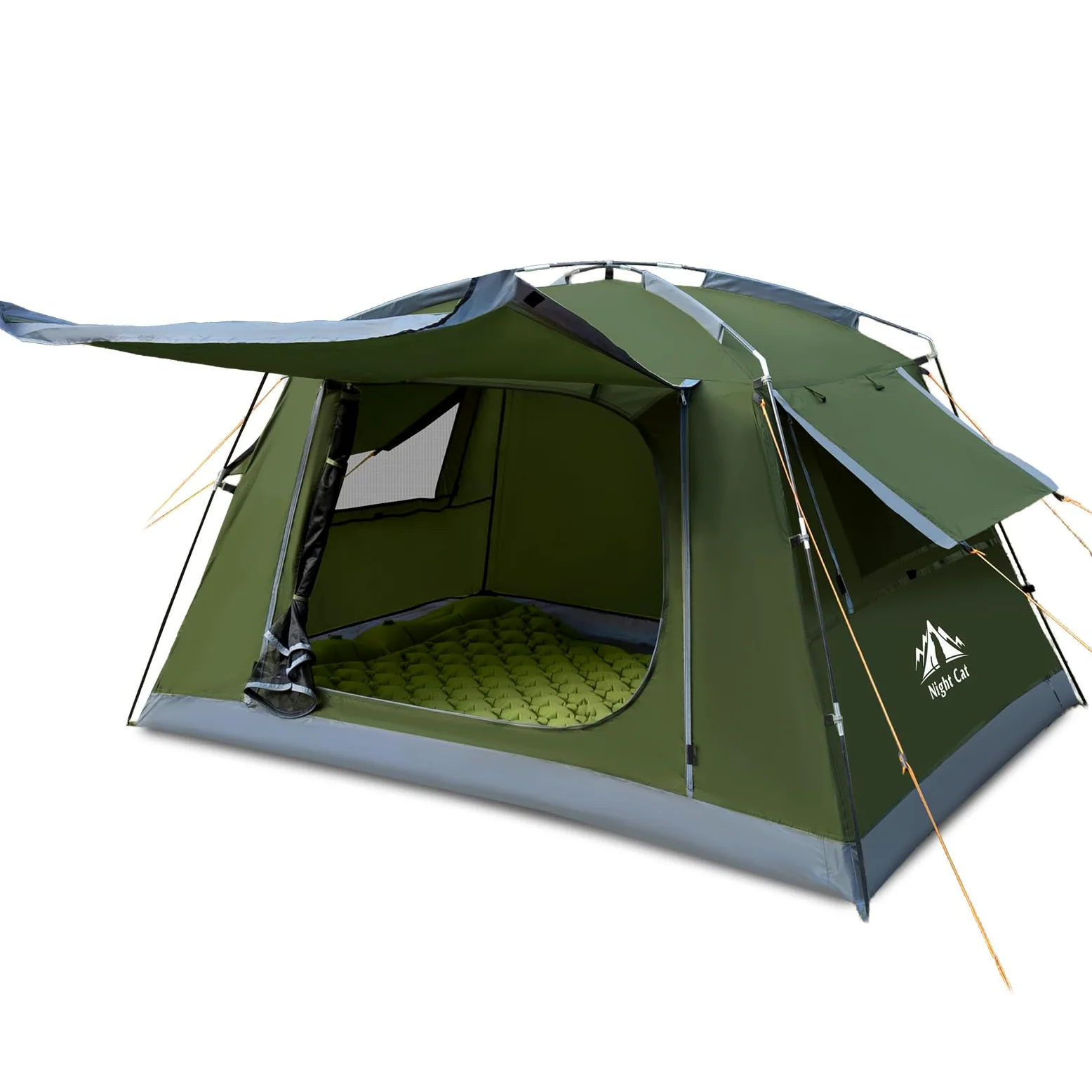 Night Cat Tienda de Campaña 4 Persona Impermeable Grande Camping Familiar