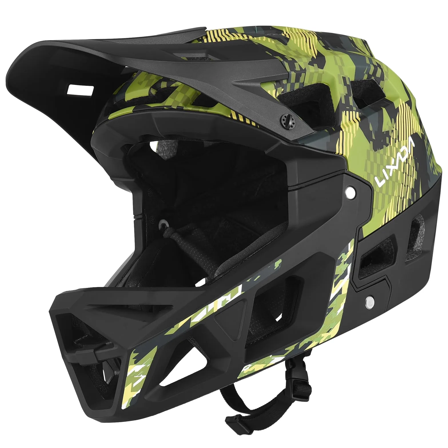 Lixada Casco integral de bicicleta de montaña para adultos, casco de bicicleta de montaña para adultos, para hombre y mujer, circunferencia de la cabeza de 55-58 cm/59-61 cm, casco de bicicleta