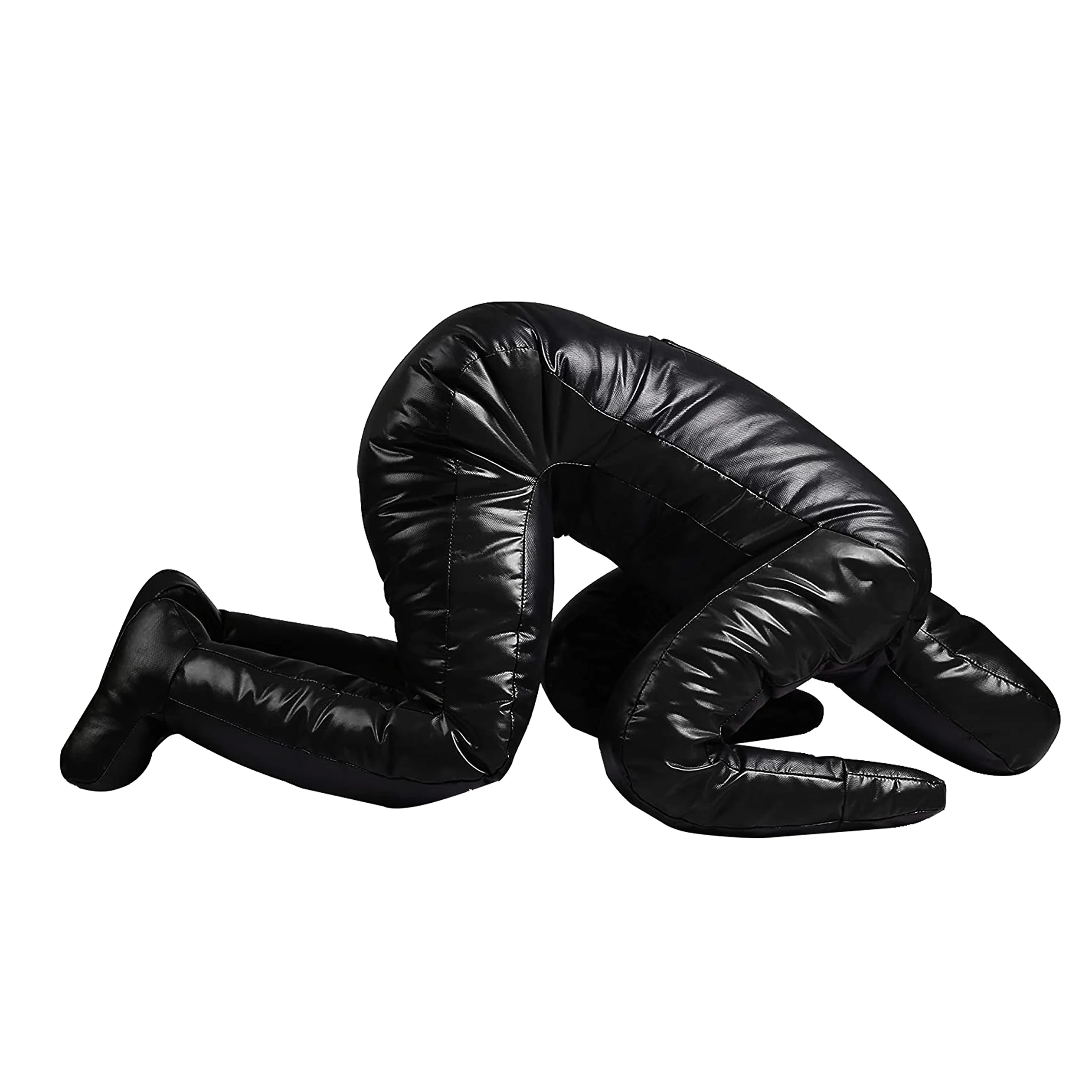 MMA - Maniquí de Agarre ROX Fit Judo Dummy BJJ Lucha Libre Maniquí Sentado Posición Brasileña JIU Jitsu Submission Auto Defensa Entrenamiento Elegir Maniquí 170 cm Sin Relleno (Negro Completo)