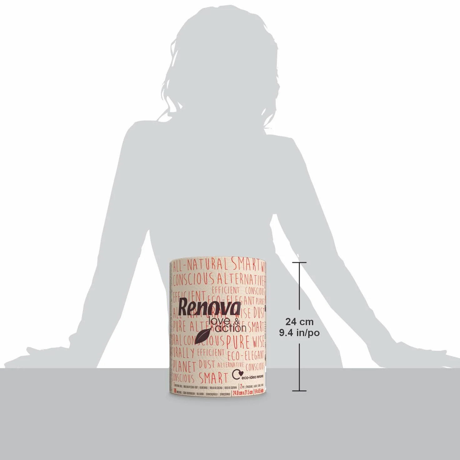 Rollo de Cocina Ecológico Love & Action Renova XXL Kraft FSC®