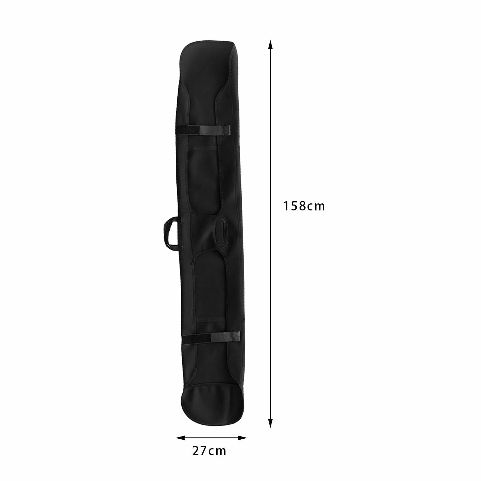 rockible Bolsa de Snowboard Funda de Manga de Snowboard Accesorios de Snowboard Suave Bolsa de Transporte Duradera Bolsa de esquí para Deportes de Invierno al, Negro 158cmx27cm