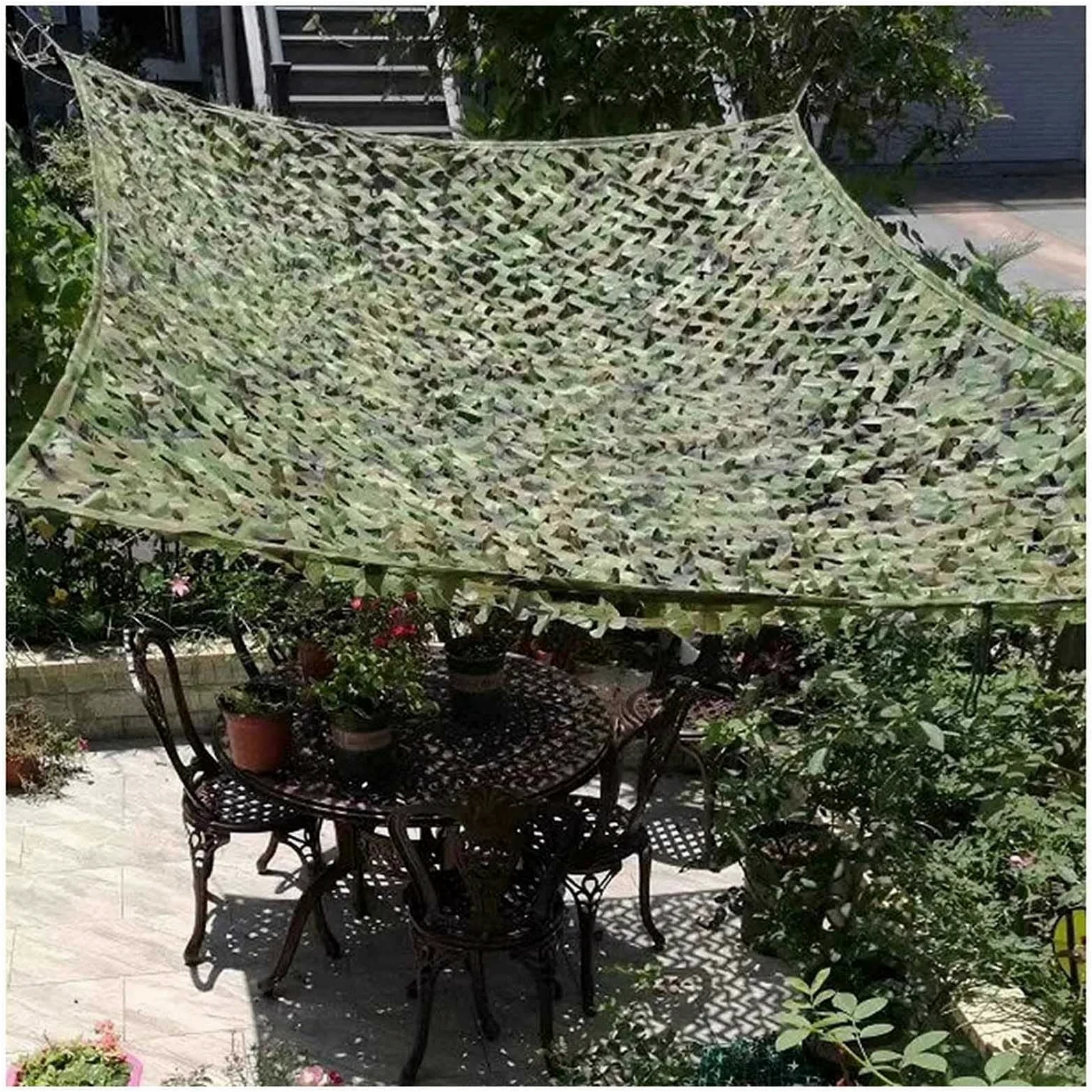 Red De Camuflaje Bosques,Malla De Camuflaje Militar,Red De Sombra para Caza,Red De Camuflaje Reforzada,para Protección Solar en Patio,Camping Exterior,decoración De Camuflaje,8x10m(26.2 * 32.8ft)