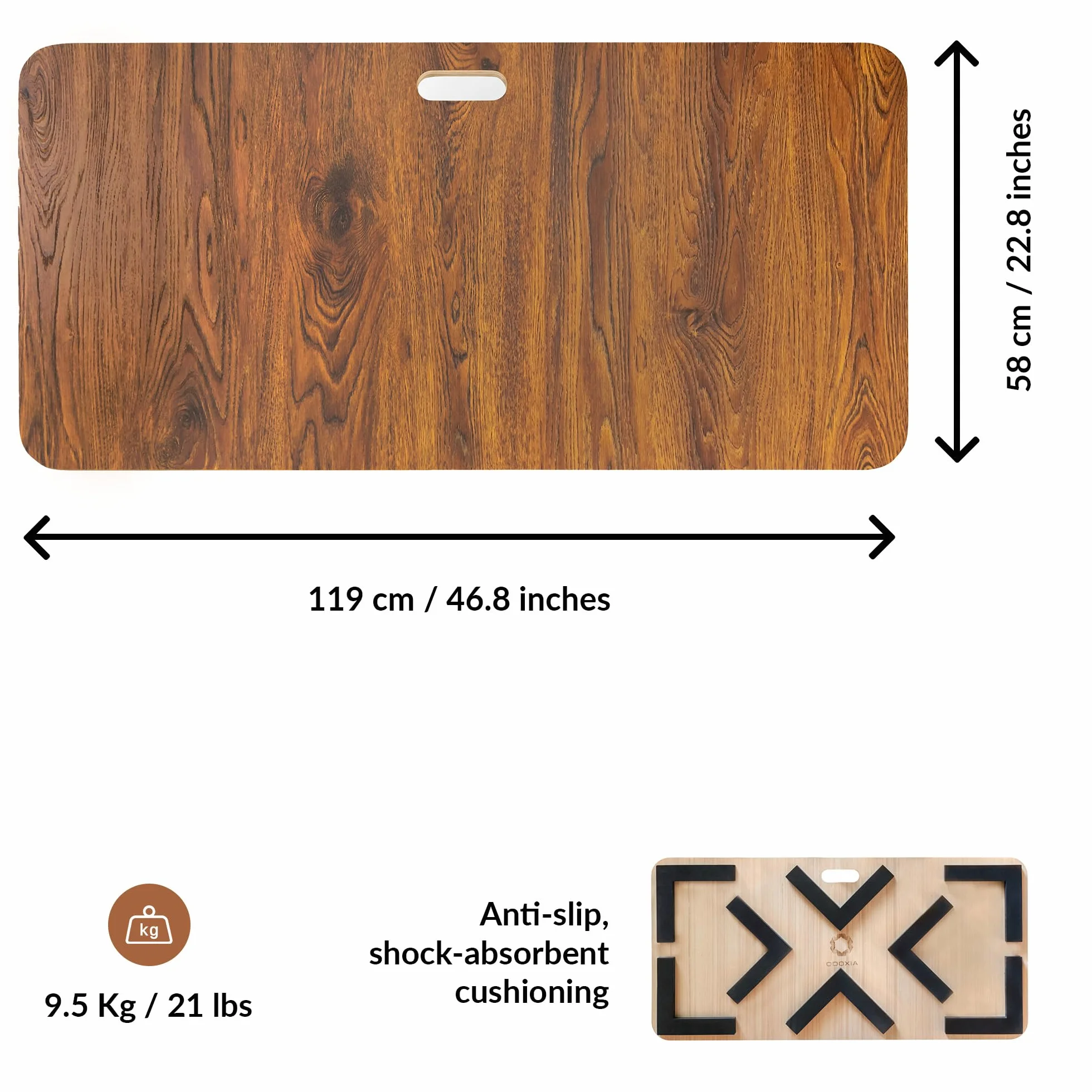 ODOXIA Tablero para Baile De Claqué Portátil Suelo Acolchado para Casa y Estudio