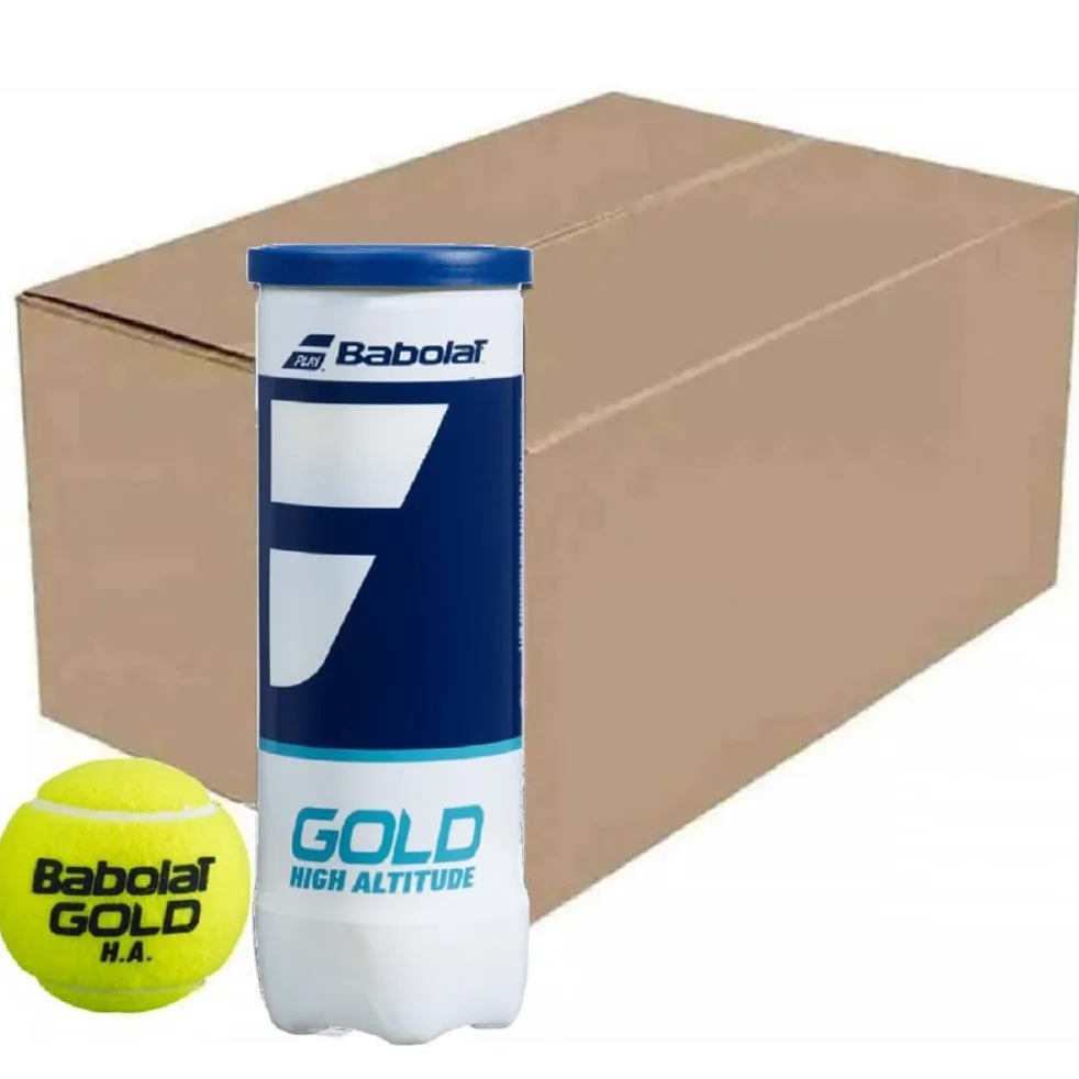 Babolat Pelotas de tenis doradas de alta altitud, estuche (72 pelotas), 3 pelotas/lata
