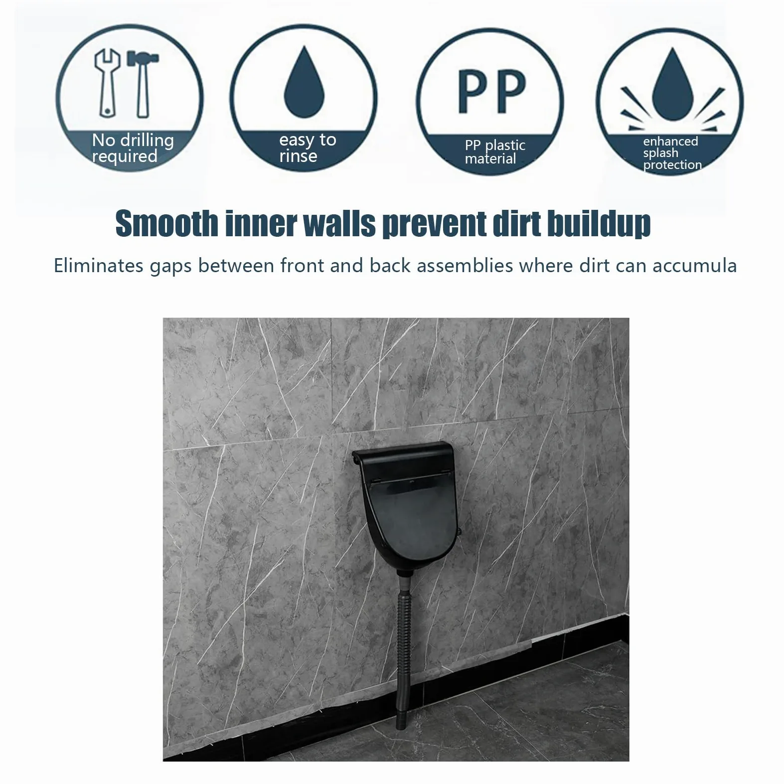 Urinarios Para Baño De Hombres Tapa Anti-Olor Estilo WC Hombre Montaje | Urinario para exteriores Hogar, Cobertizo, Jardín, Autocaravana, Garaje, Camping, Obra, Parque Público, Gimnasio
