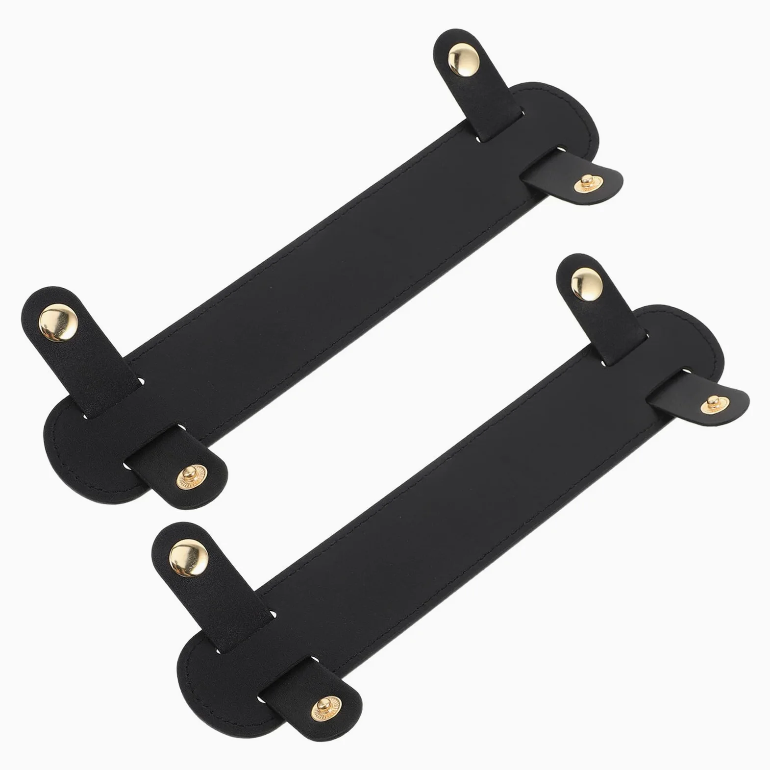 Almohadillas Antideslizantes para Correas de Bolso en PU Negro, Diseño de Alivio de Presión, Fácil Instalación, 2 Piezas para Tote y Mochila en Actividades al Aire Libre