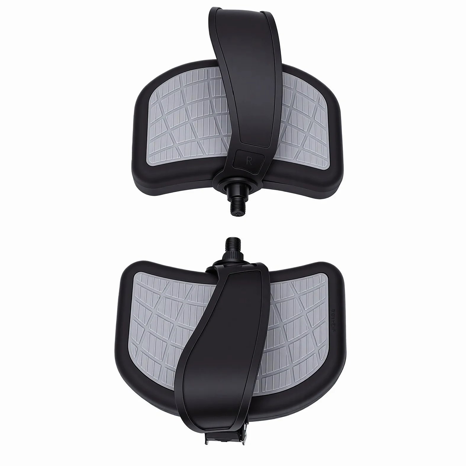 Cocoarm Pedal Ajustable para Bicicleta Estática, Pedales de Bicicleta Estática de PVC PP con Correa Ajustable y Superficie Texturizada Antideslizante, Paquete de 2 para Usuarios de Ciclismo en